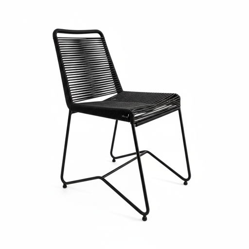 Silla Tulum (Yute negro patas negras)