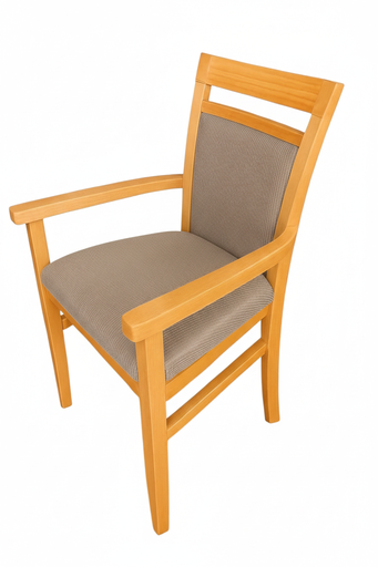 Silla Tapita  con apoyabrazos (Pana Antimanchas Floyd 330 – Stone)