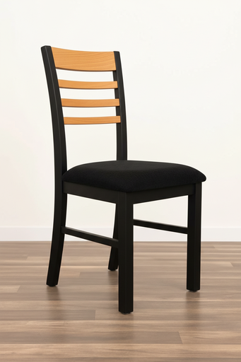 Silla Tokio (Chenille – Negro)