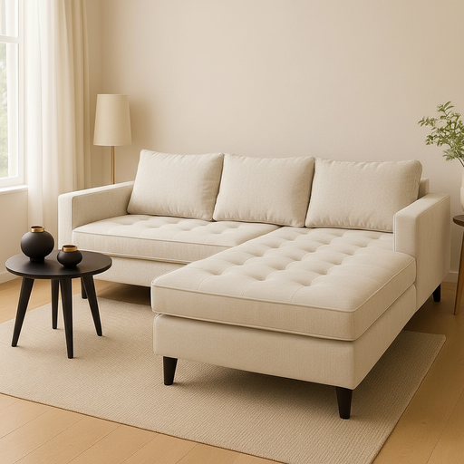 Sillón Cata (210x160, Pana Antimanchas Floyd 330 – Ivory, Movil)