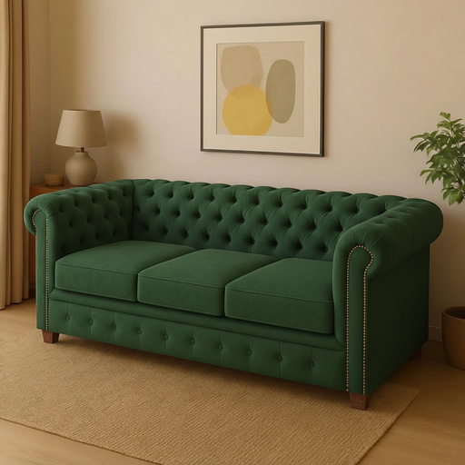 Sillon Chester (250x90, Pana Antimanchas Floyd 330 – Forest, Oxido)