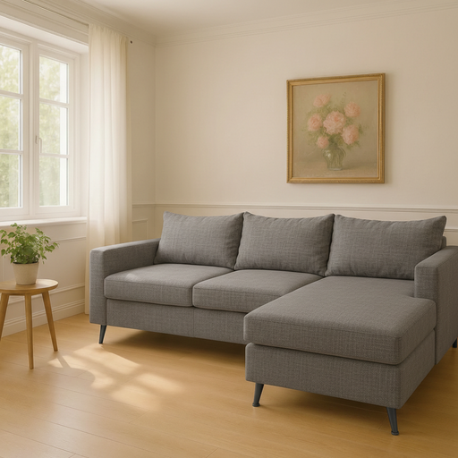 Sillón Deco (210x160, Pana Cross – Gris)