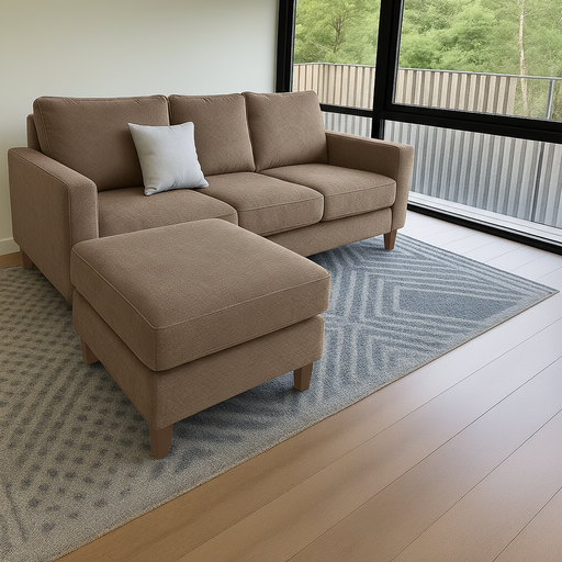 Sillon italiano (180x90, Pana Antimanchas Floyd 330 – Vison, Sin apoyabrazos)