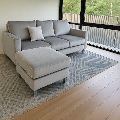 Sillon italiano (180x90, Pana Cross – Plata, Sin apoyabrazos)