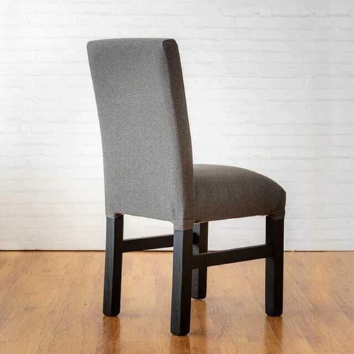 Silla tapizada (Pana cross – Black, Blancas)