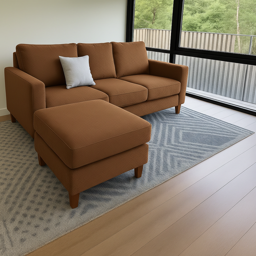 Sillon italiano (180x90, Antidesgarro Alpha - Habano, Sin apoyabrazos)