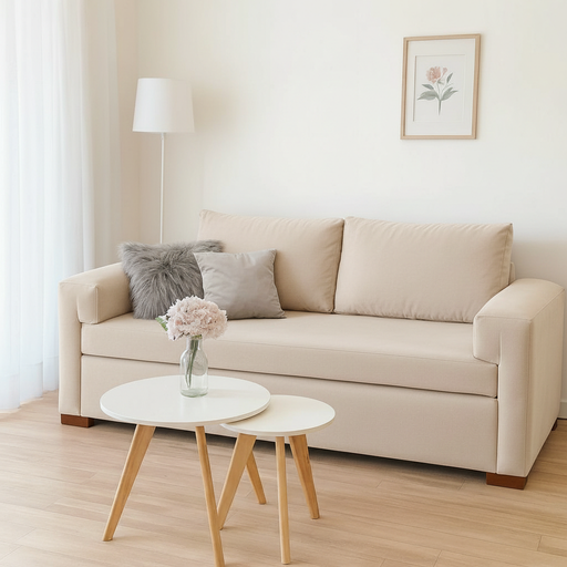 Sillón Romano (190x90, Pana Antimanchas Sunny - Latte)