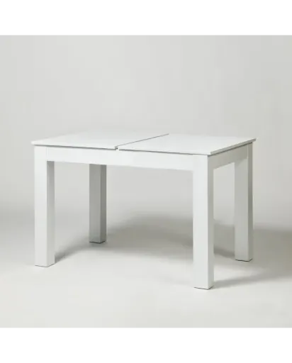 Mesa extensible (1.40x80, Paraiso patas blancas)