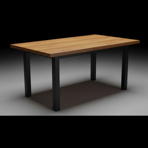 Mesa extensible (1.40x80, Paraisos patas negras)