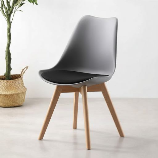 Silla tulip (Negra, Madera)