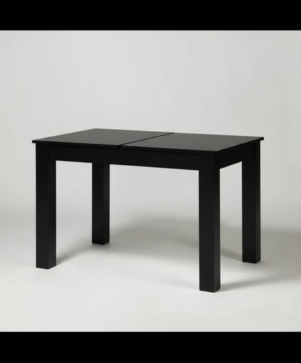 Mesa extensible (1.20x80, Toda negra)