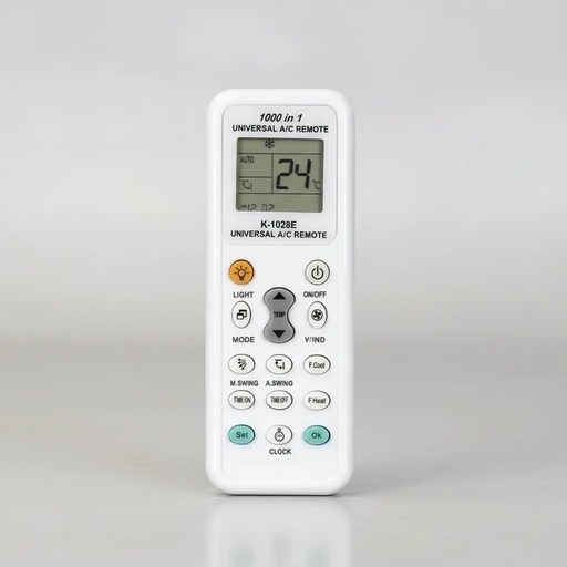 Control remoto aire acondicionado k-1028e universal blanco