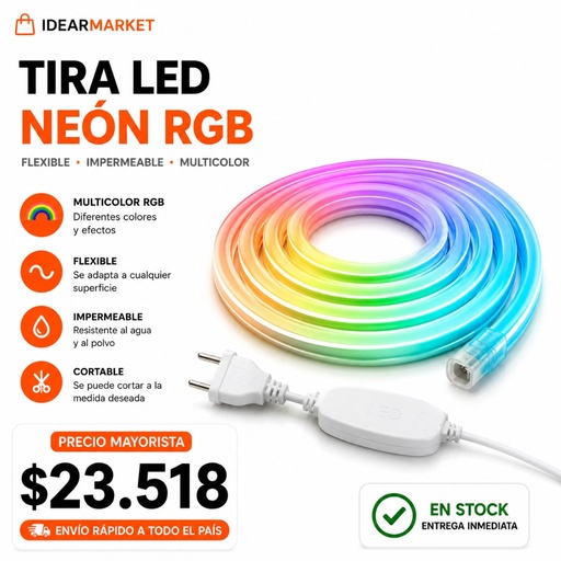 Tira LED neón RGB