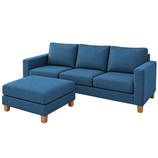 Sillón Italiano con vivos (160x90, Antimanchas Guess - Blue, Sin apoyabrazos)