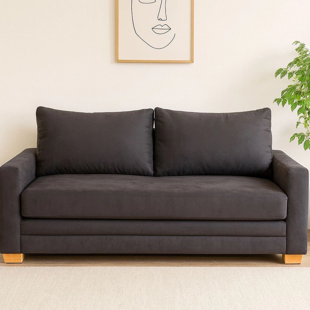 Sillón Cama Rev. (200x90, Pana Cross – Cream)