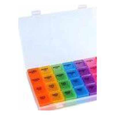 [443434489] Pastillero Semanal Rectangular Mañana Mediodía Tarde Noche
